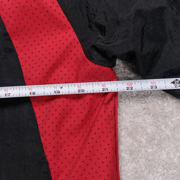 Nike Jordan Black Red Varsity Bomber Jacket Windbreaker Full Zip Mens Size L - Picture 7 of 13